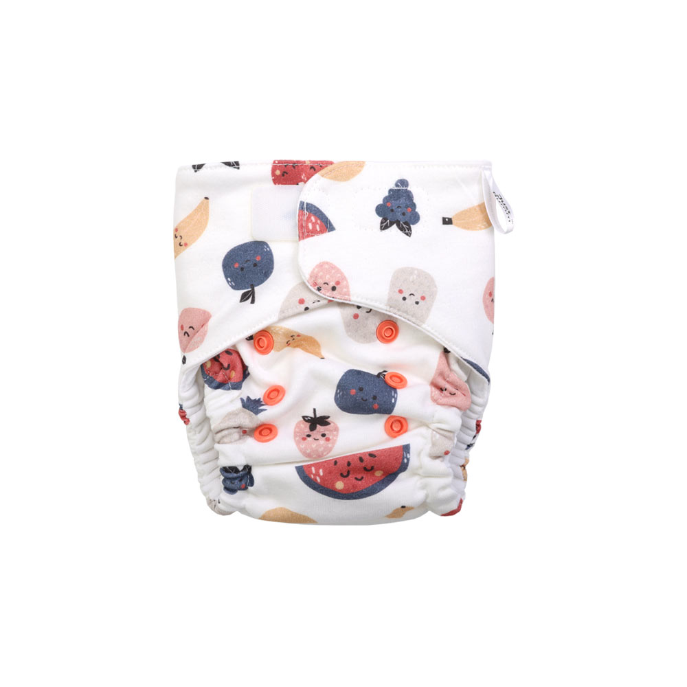 Fluffie Cotton Padded Nappy For Babies - Fruit Cascade