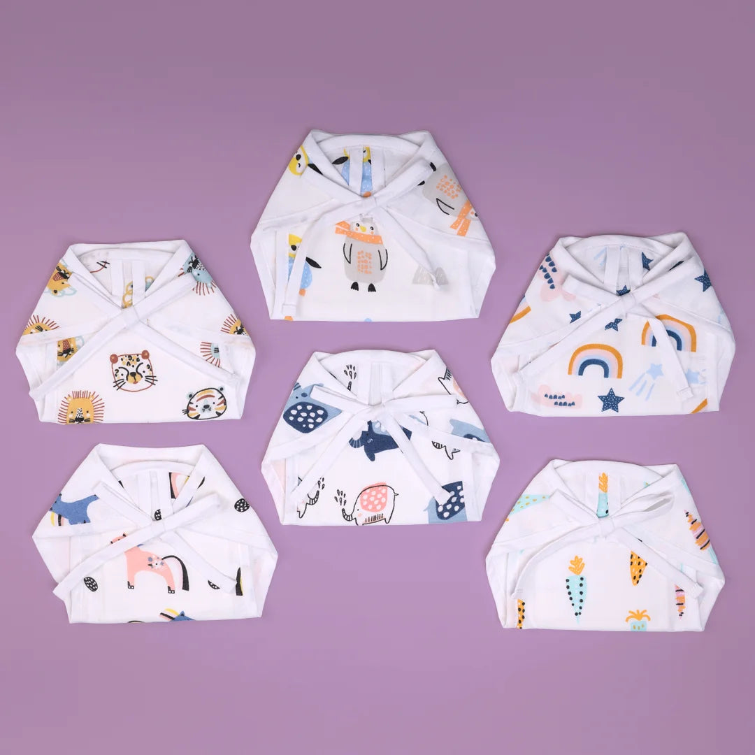 Muslin Langots - Sweet Slumber Muslin Padded Nappies for Newborn Babies