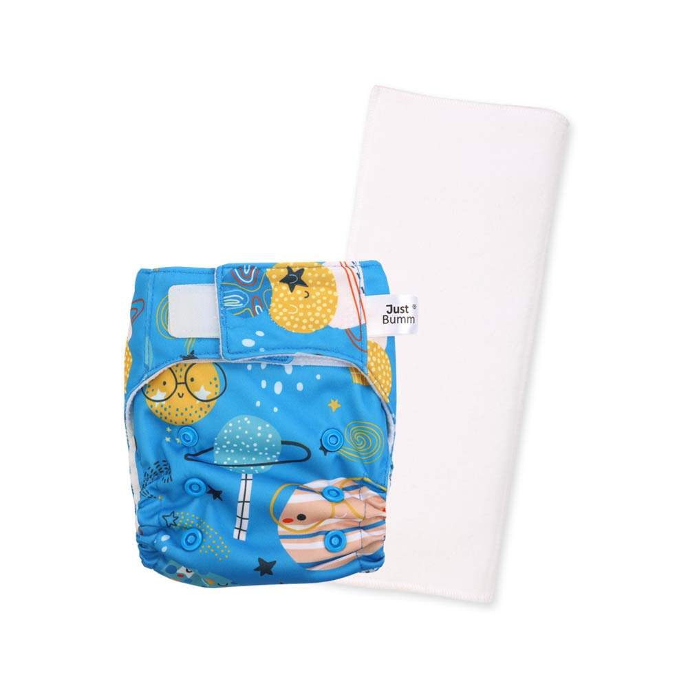 Just Bumm Newborn Cloth Diaper with pad - I'm So Cool