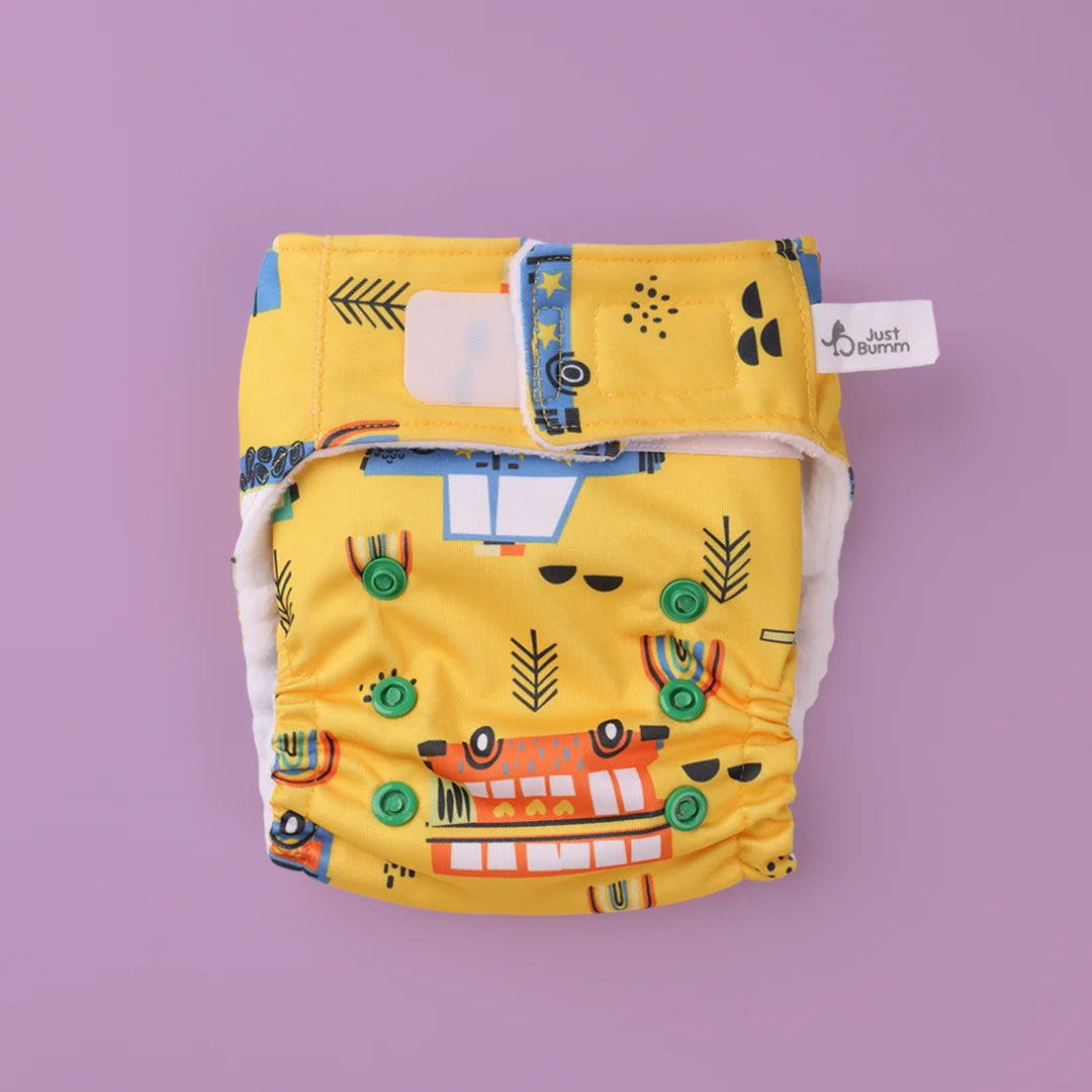 Reusable Leakproof Diaper - Radiator Spring Newborn Cloth Diaper - Just Bumm