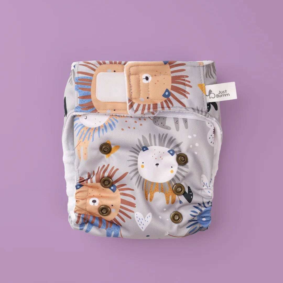 Reusable Leakproof Diaper - Tawny Scrawny Newborn Cloth Diaper - Just Bumm