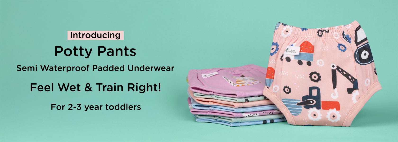 Potty Training Pants - Semi Waterproof Padded Underwear