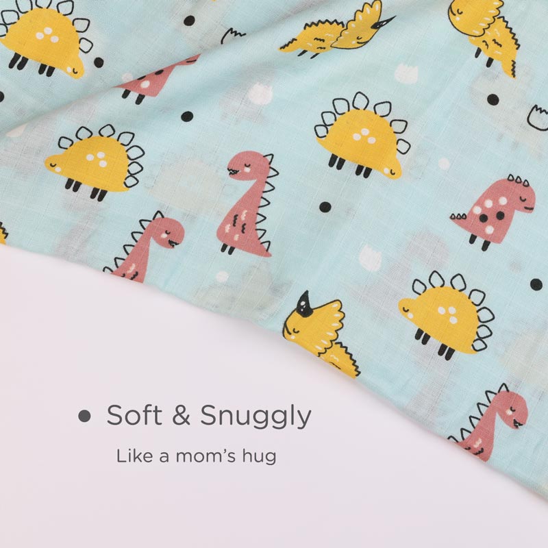 Ultra Soft Muslin Swaddle Wrap for Newborn Babies - Giant Roar