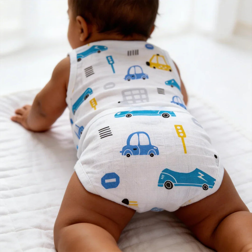 Muslin Langots for Newborn Babies - Padded Nappies Just Bumm