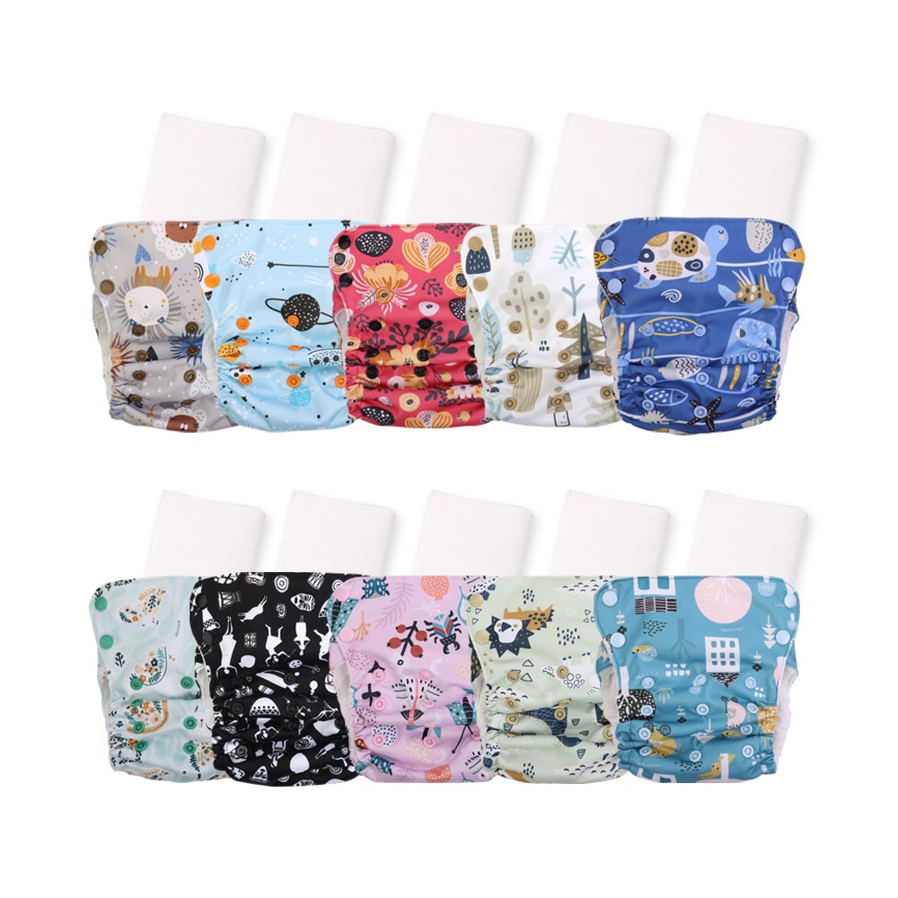 Aurora Max Cloth Diaper for Babies - Pack of 10