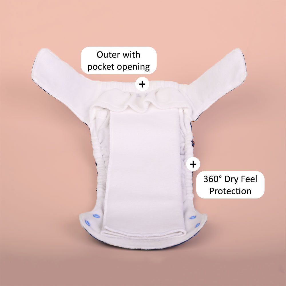 Aurora Max Cloth Diaper - Puffin