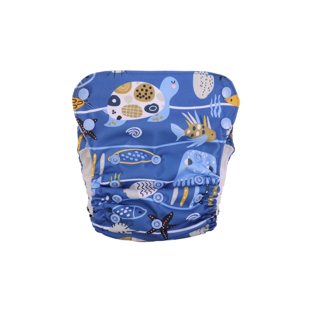 Just Bumm Reusable Cloth Diaper - Ocean Retreat