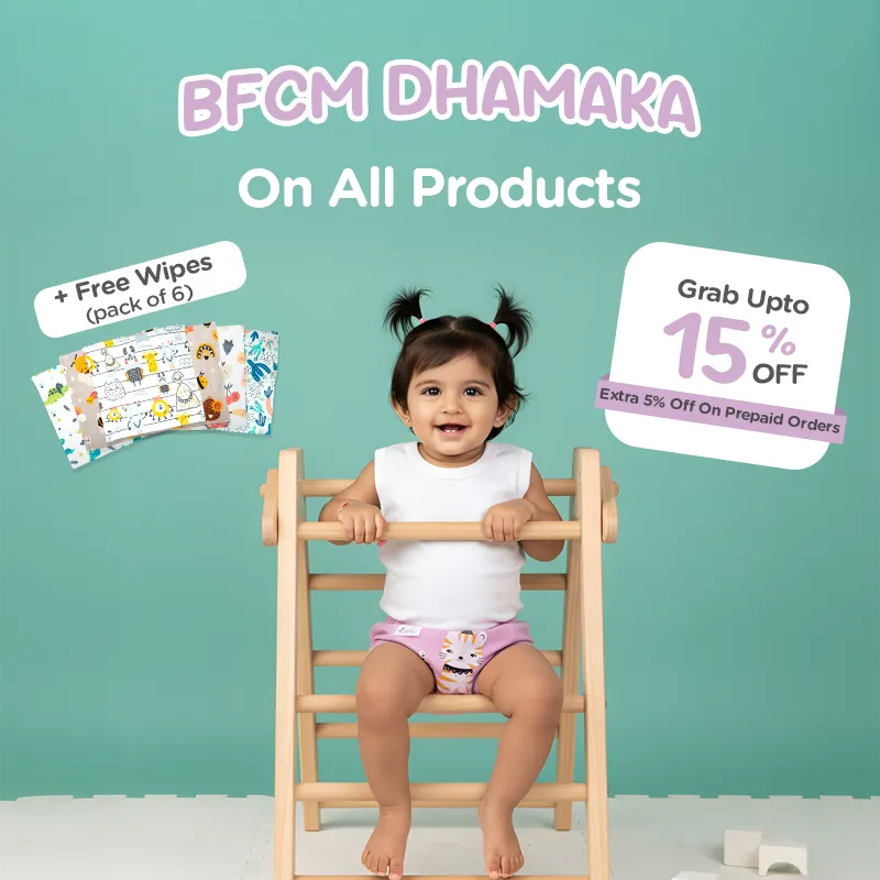 Just Bumm BFCM Dhamaka Sale on cloth diapers, nappies and potty pants