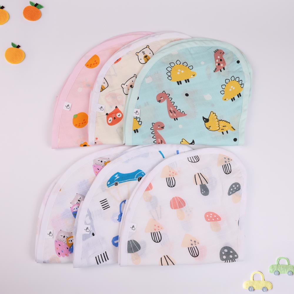 2-in-1 Muslin Burp Cloth & Bib for Babies - Fable Friends