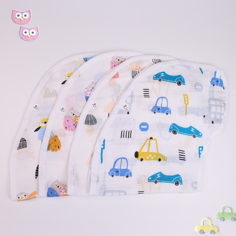 2-in-1 Muslin Burp Cloth & Bib for Babies - Playful Parade