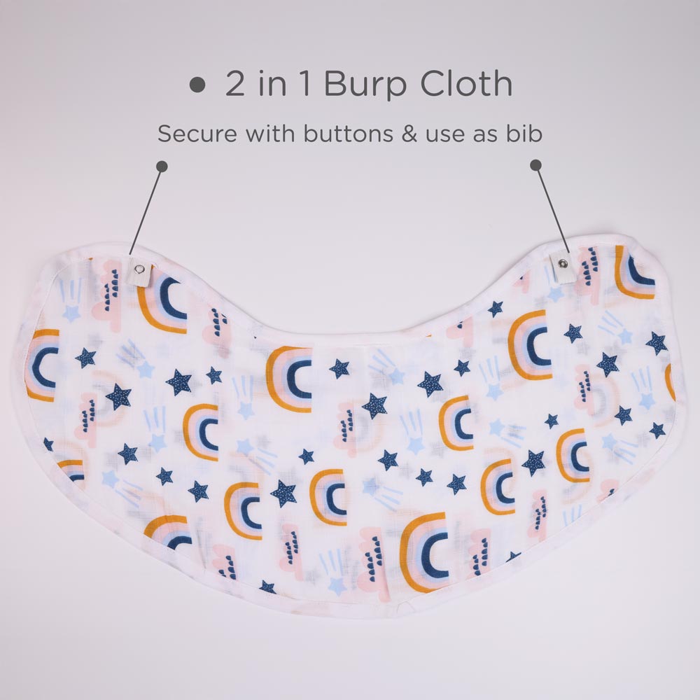 Burp Cloth - Sparkle Sky