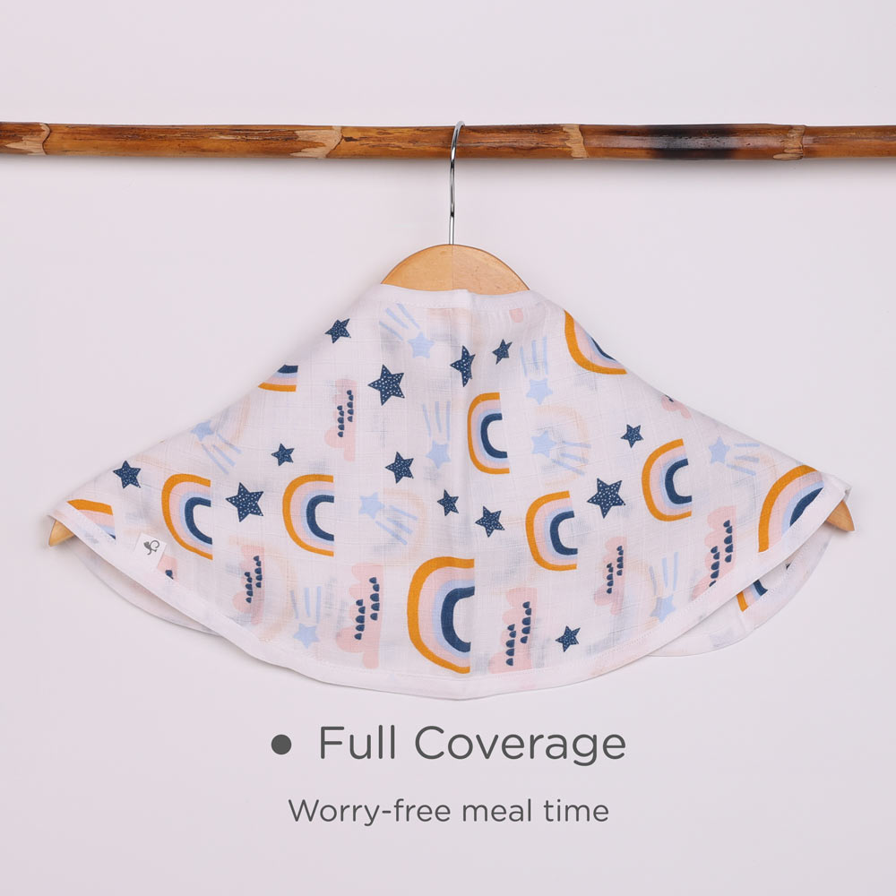 100% Organic Cotton Bib for babies - Sparkle Sky