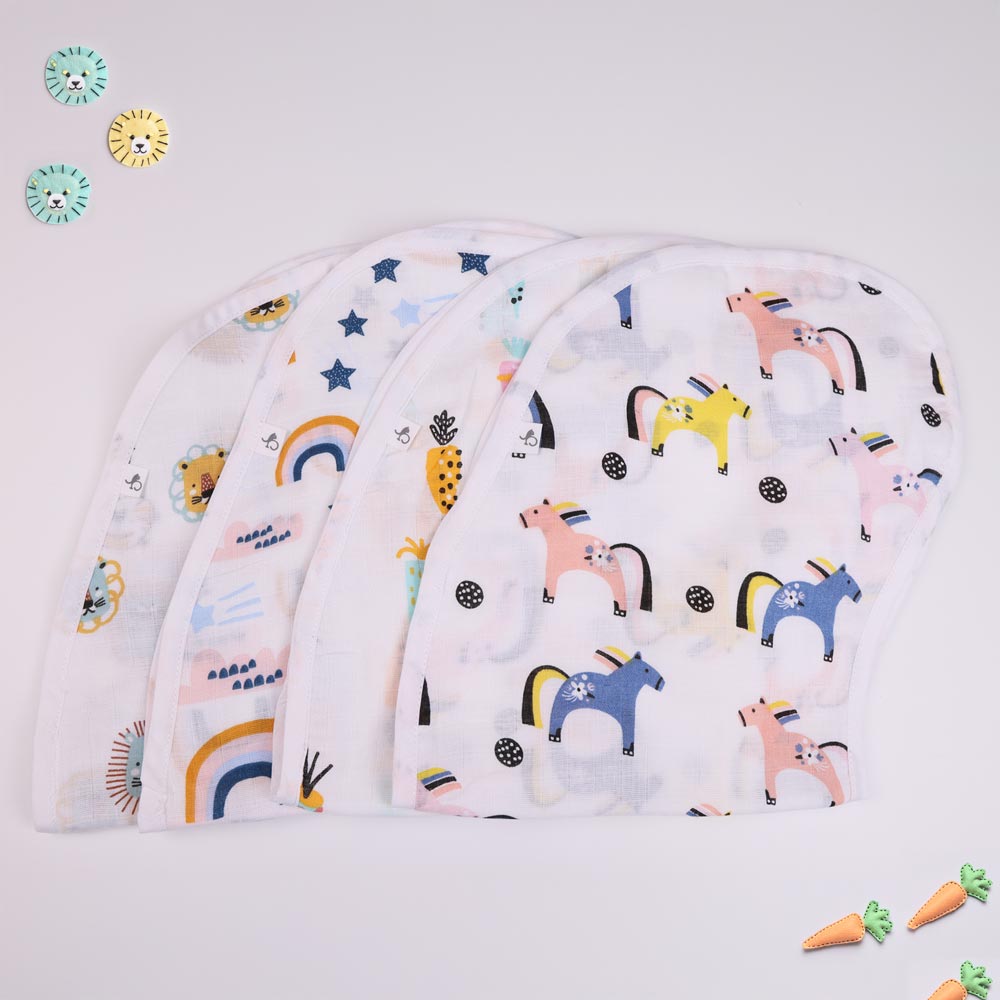 2-in-1 Muslin Burp Cloth & Bib for Babies - Tiny Daydream