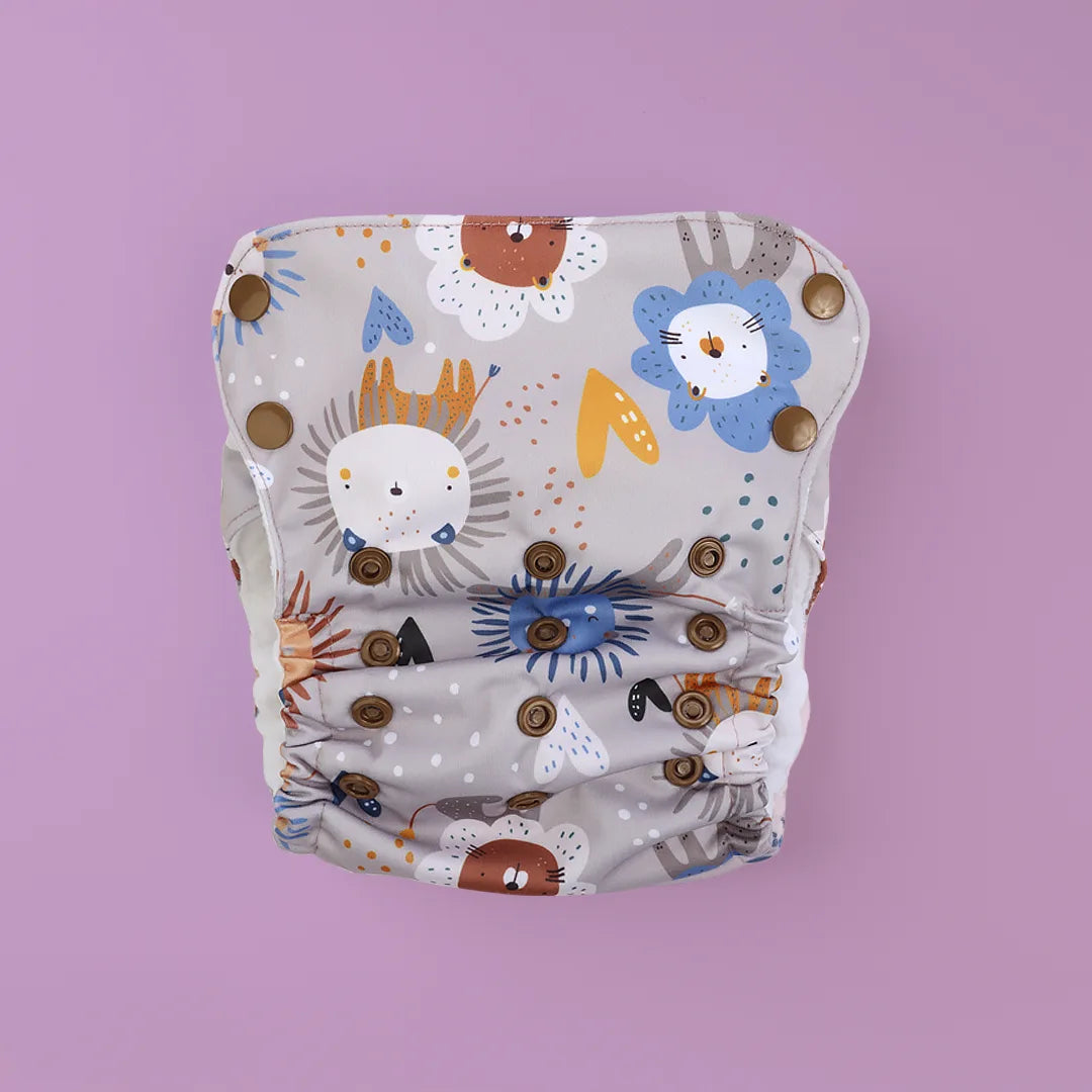 Dream Diaper by Just Bumm - Premium Reusable Cloth Diaper - Tawny Scrawny