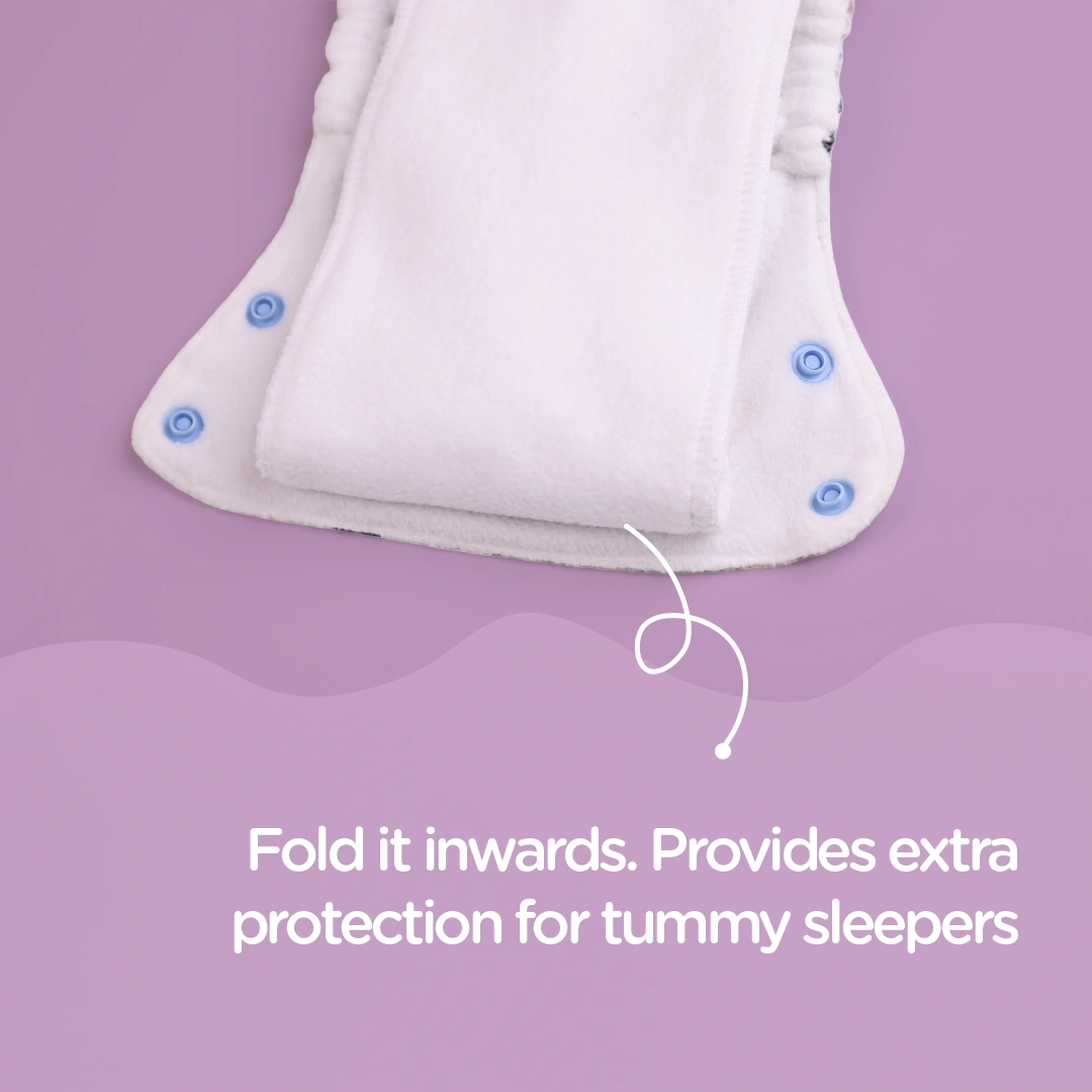 Reusable Diaper for Tummy Sleepers - Dream Diaper for Extra Protection - Just Bumm