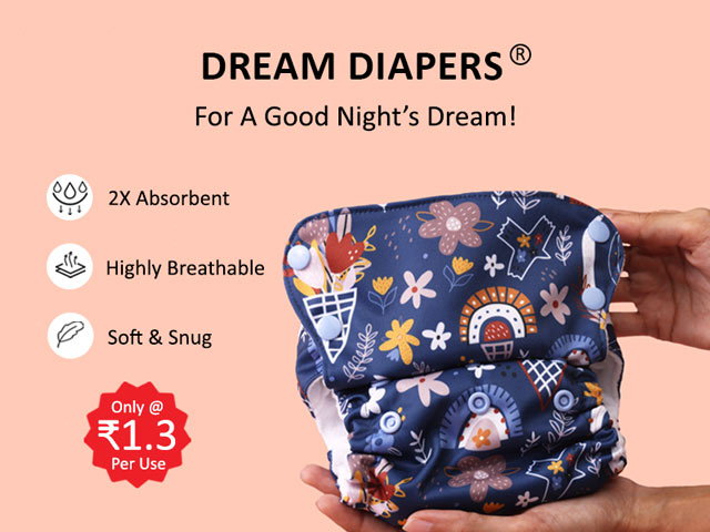 Dream Diapers - All night cloth diaper for babies