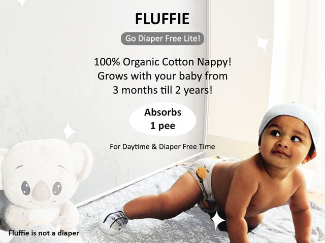 Fluffie - 100% Cotton Nappy for Diaper free time