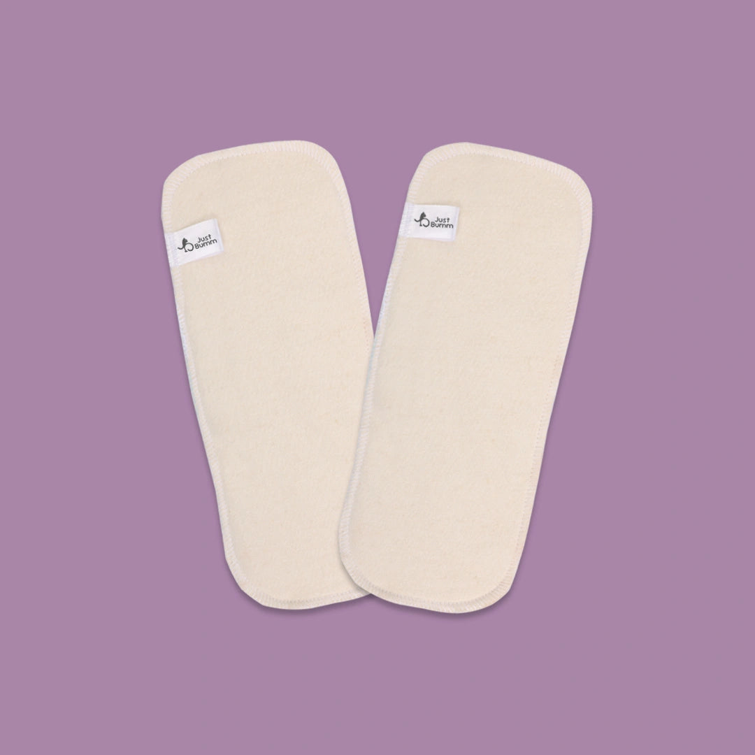 Ultra-Trim Hemp Booster Pad - Extra Absorbency for Toddler Cloth Diapers - Just Bumm