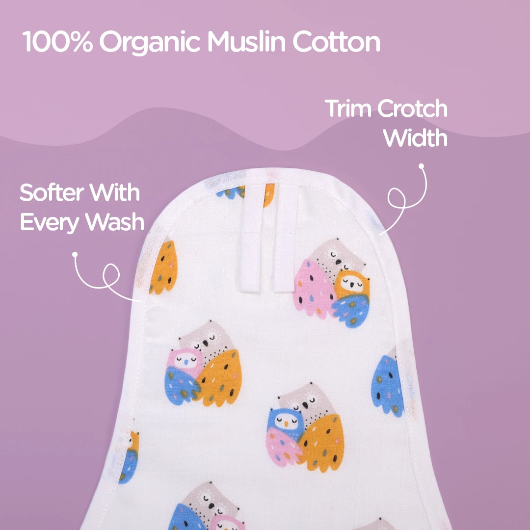 Muslin Padded Langots with double tie up loops for 0-6 months babies