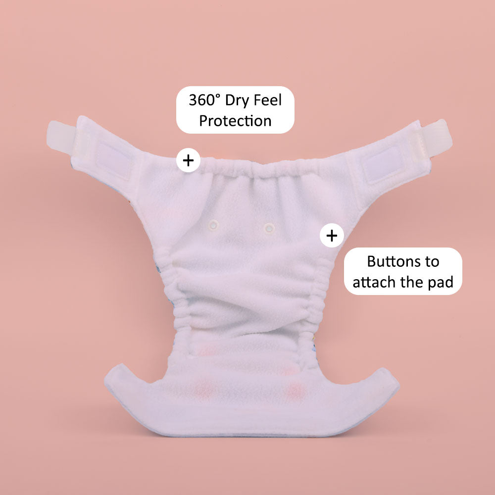 Just Bumm Newborn Cloth Diaper - Puffin