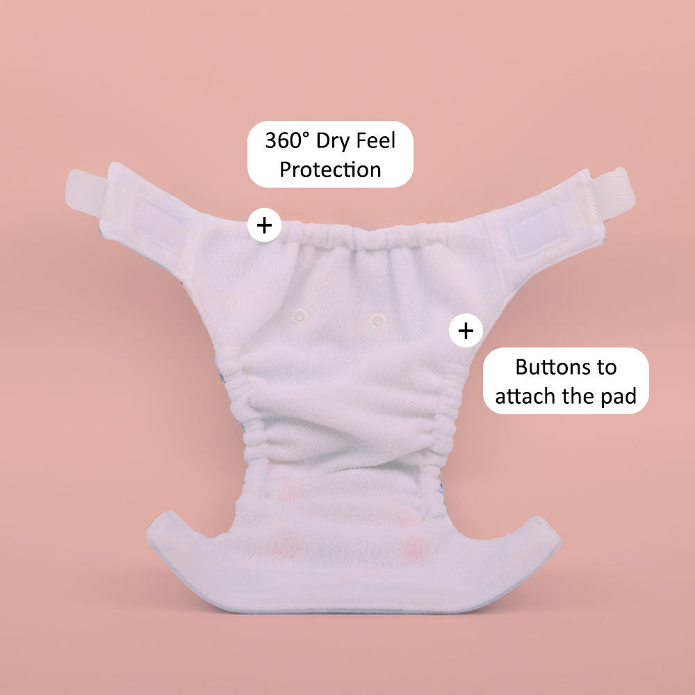 Just Bumm Newborn Cloth Diaper - Spring Day