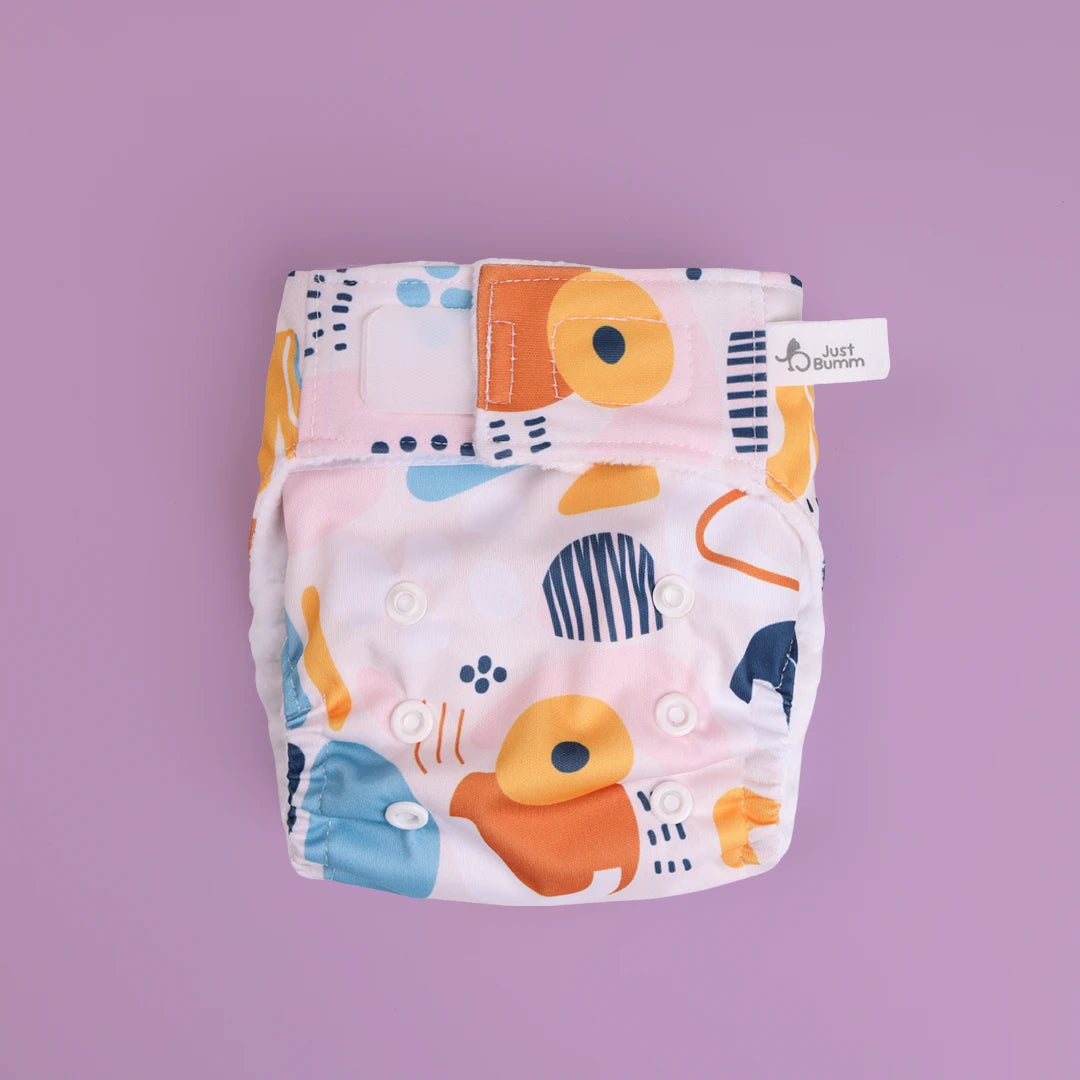 Reusable Leakproof Diaper - Artique Newborn Cloth Diaper - Just Bumm