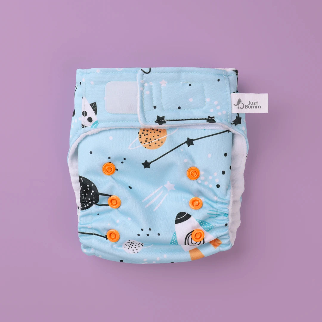 Reusable Leakproof Diaper - Blitzar Newborn Cloth Diaper - Just Bumm