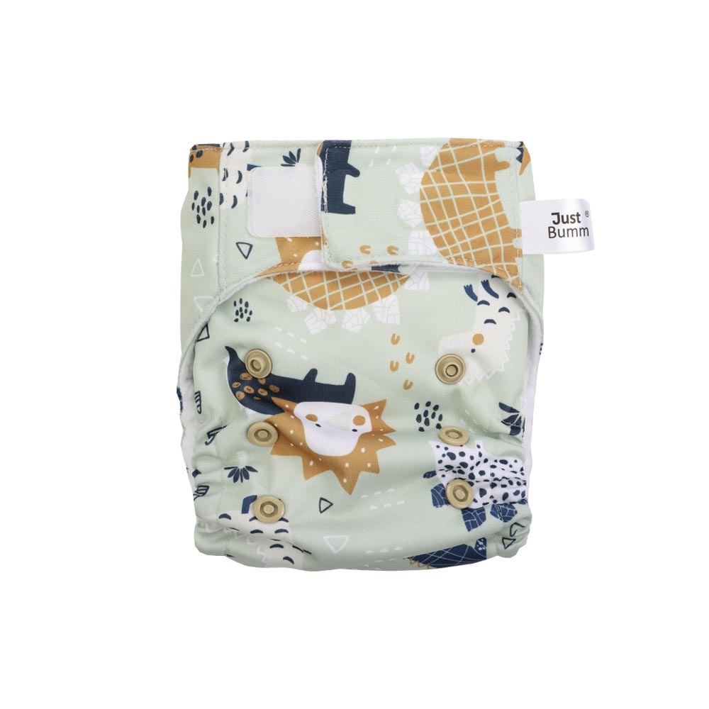 Just Bumm Newborn Cloth Diaper - Dinorawr