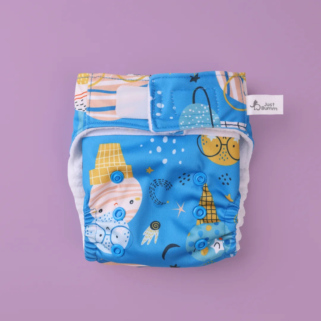 Reusable Leakproof Diaper - I'm So Cool Newborn Cloth Diaper - Just Bumm