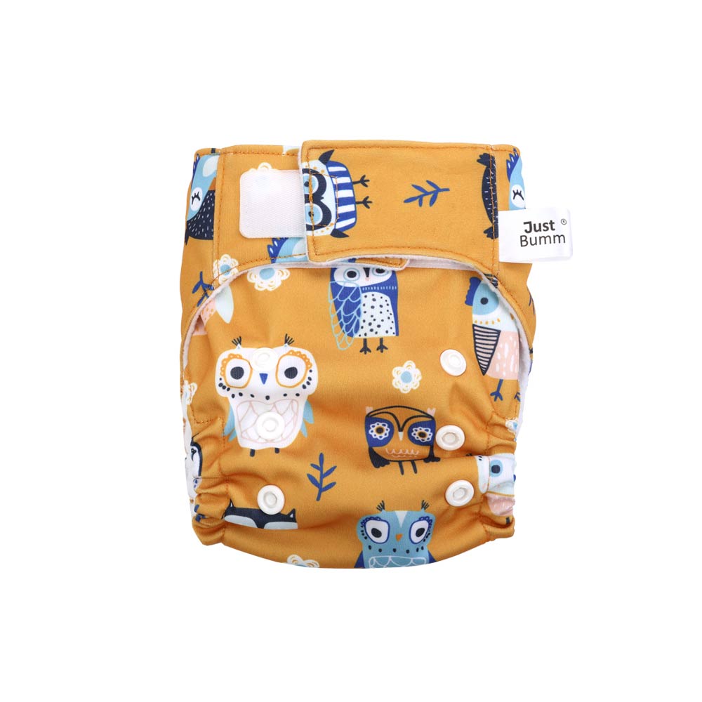 Just Bumm Newborn Cloth Diaper - Owlsome