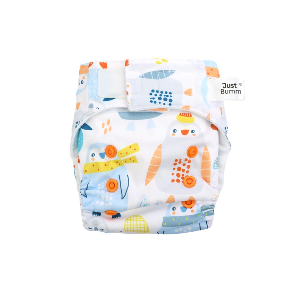 Just Bumm Newborn Cloth Diaper - Puffin