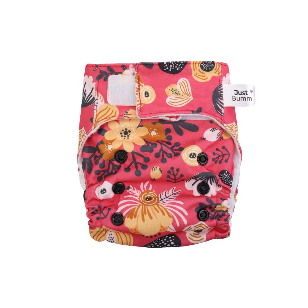 Just Bumm Newborn Cloth Diaper - The Secret Garden