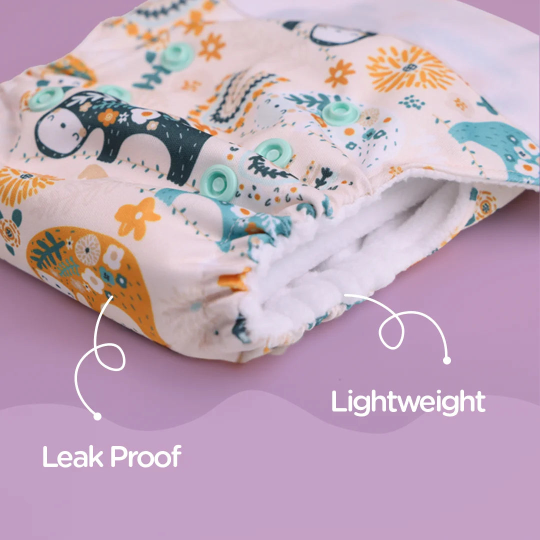 Trim Fit, Lightweight, and Leak Proof Newborn Cloth Diaper for Infants - Just Bumm