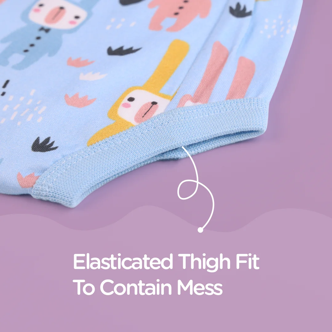 Mess-free Padded Underwear with snug thigh fit - Just Bumm Bunny Trails