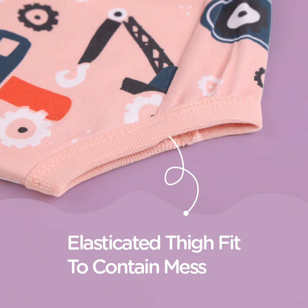 Mess-free Padded Underwear with snug thigh fit - Just Bumm Trucks