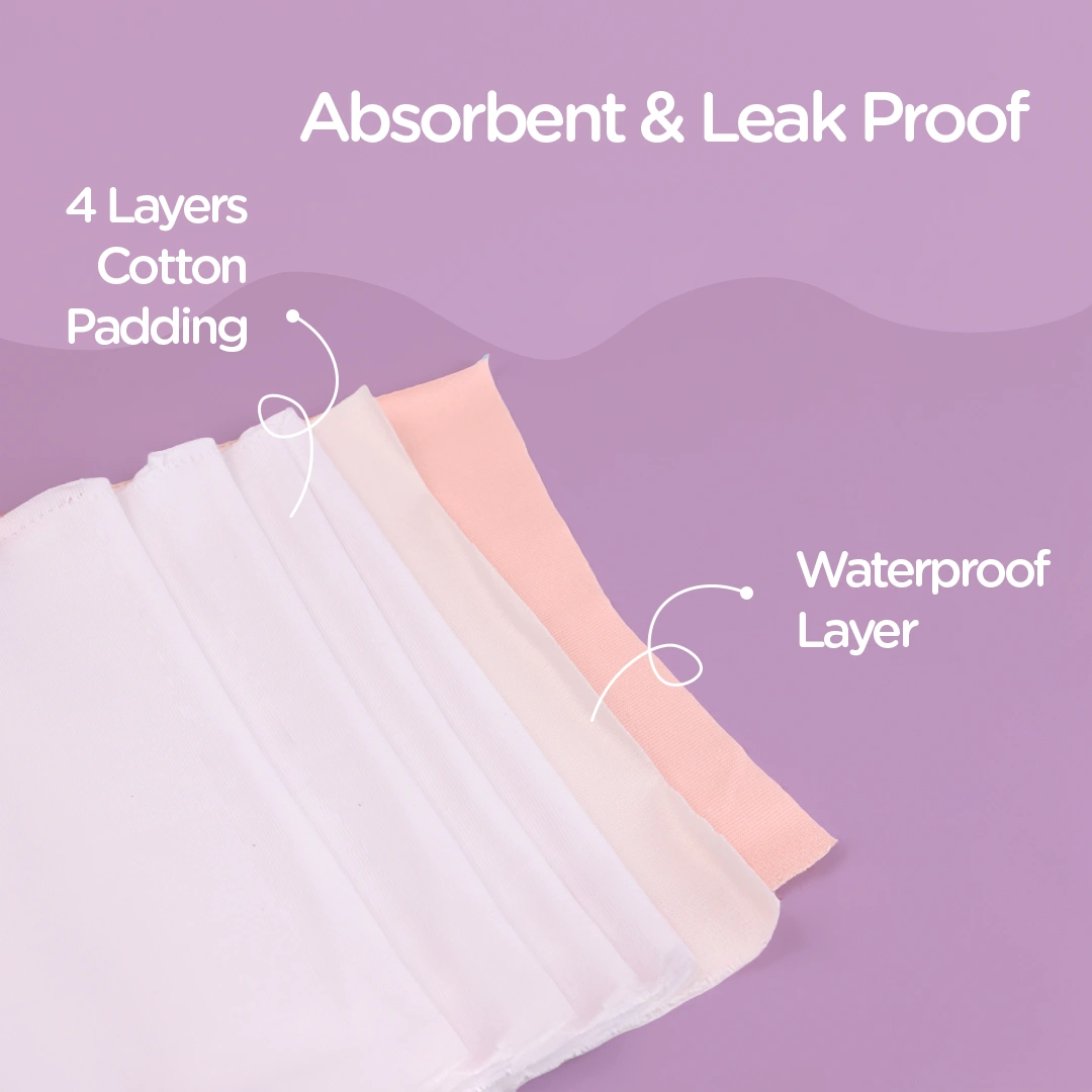 4 Layer Cotton Padding and Waterproof Layer Training Pants for Toddlers - Leakproof Underwear - Just Bumm