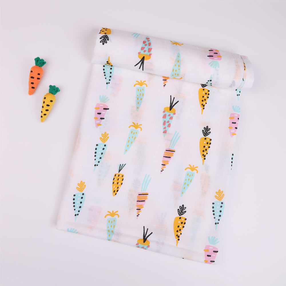 Softest Muslin Swaddle for Babies - Cheerful Crunch