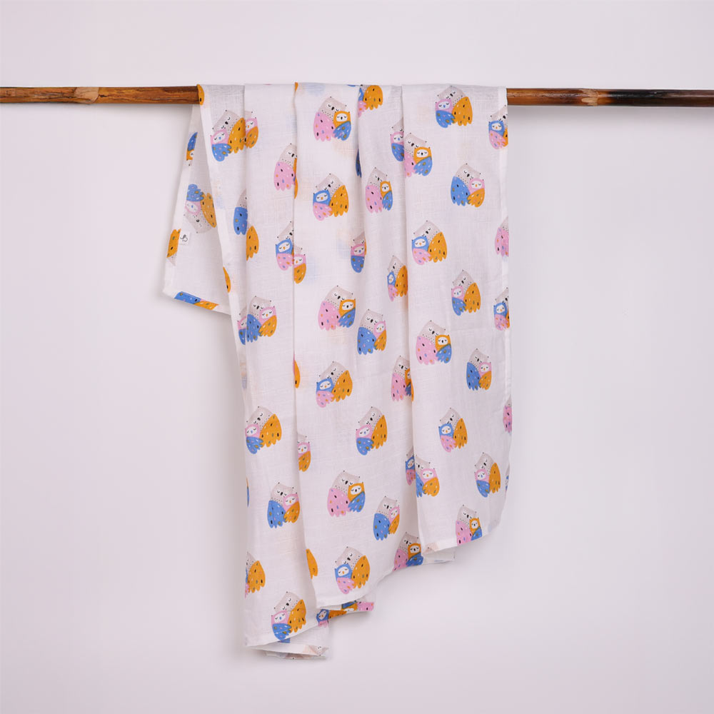 Organic Cotton Muslin Swaddle for Newborn Babies - Wise Hugs
