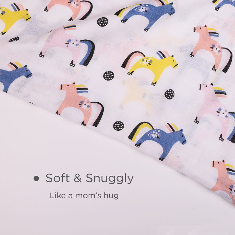 Ultra Soft Muslin Swaddle Wrap for Newborn Babies - Fantasy Trails